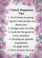 Seven Quick Happiness Tips